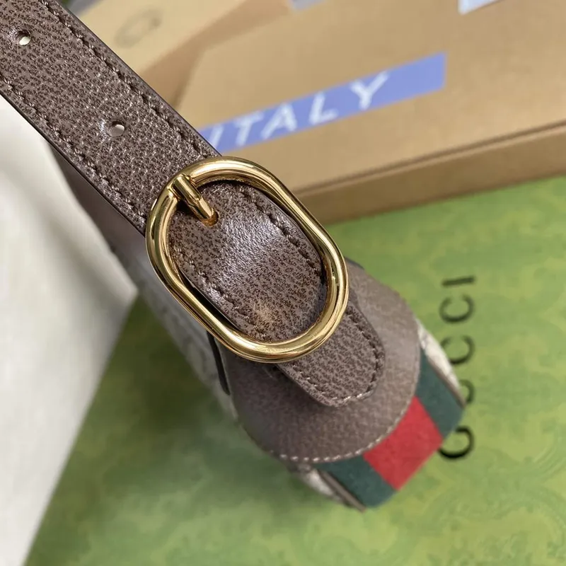 Gucci 658551 Ophidia GG Mini Taška Hnědá