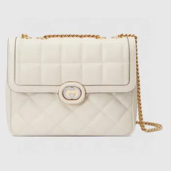 Gucci 740834 Gucci Deco Malá Ramenní Taška Off white