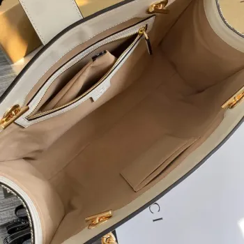 Gucci 479197 Padlock Střední GG Kabelka přes rameno Bílá