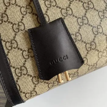 Gucci 479197 Padlock Střední GG Kabelka přes rameno Černá