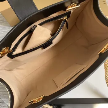 Gucci 479197 Padlock Střední GG Kabelka přes rameno Černá