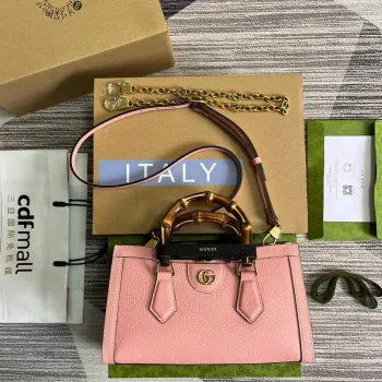 Gucci 735153 Gucci Diana Malá Kabelka Přes Rameno Růžová