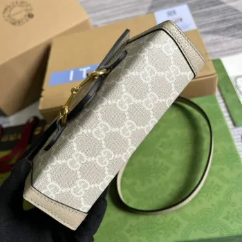 Gucci 699296 Gucci Horsebit 1955 mini taška Ovesná