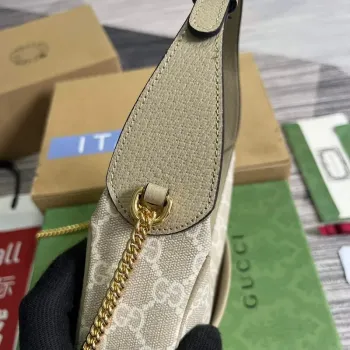 Gucci 726843 GG mini taška ve tvaru půlměsíce Ovesná