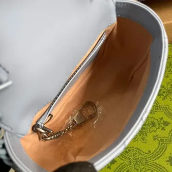 Gucci 739599 GG Marmont Pásková taška Světle modrá