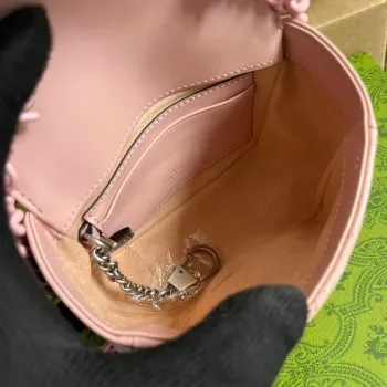Gucci 739599 GG Marmont Pásková taška Světle růžová