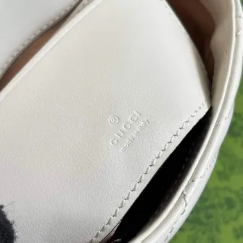 Gucci 739599 GG Marmont Pásková Taška Bílá