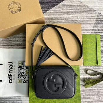 Gucci 742360 Gucci Blondie Malá Kabelka přes Rameno Tmavě Modrá