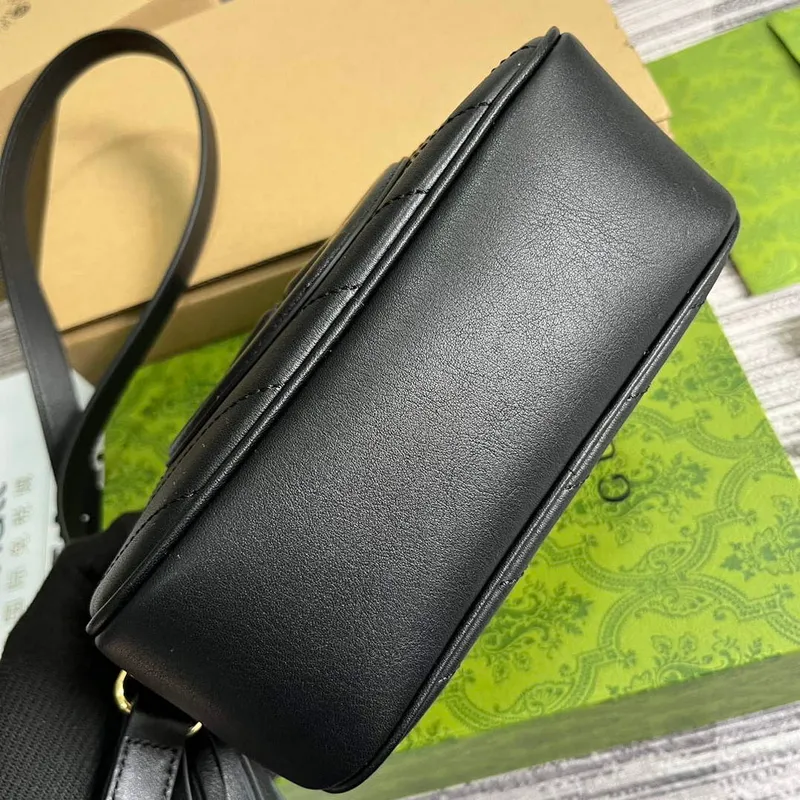 Gucci 742360 Gucci Blondie Malá Kabelka přes Rameno Černá