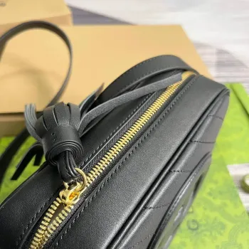 Gucci 742360 Gucci Blondie Malá Kabelka přes Rameno Černá