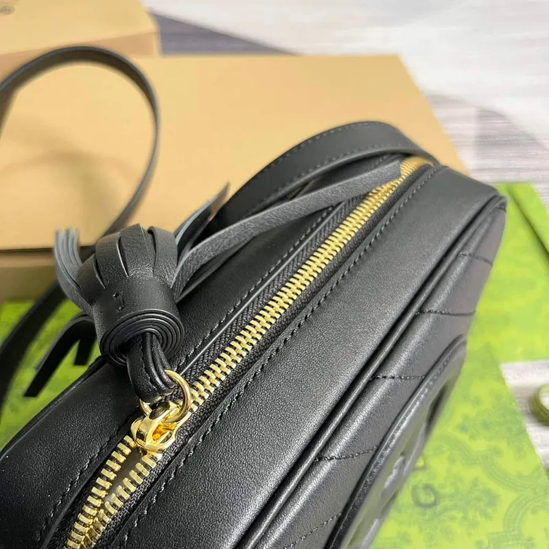 Gucci 742360 Gucci Blondie Malá Kabelka přes Rameno Černá