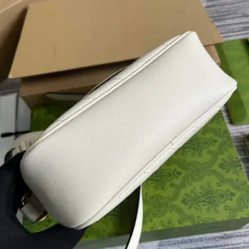 Gucci 742360 Gucci Blondie Malá Kabelka přes Rameno Bílá