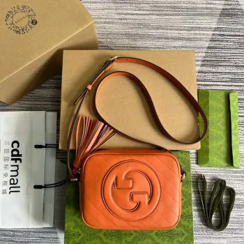 Gucci 742360 Gucci Blondie Malá Kabelka Přes Rameno Oranžová