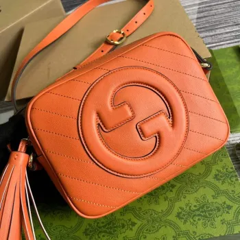 Gucci 742360 Gucci Blondie Malá Kabelka Přes Rameno Oranžová