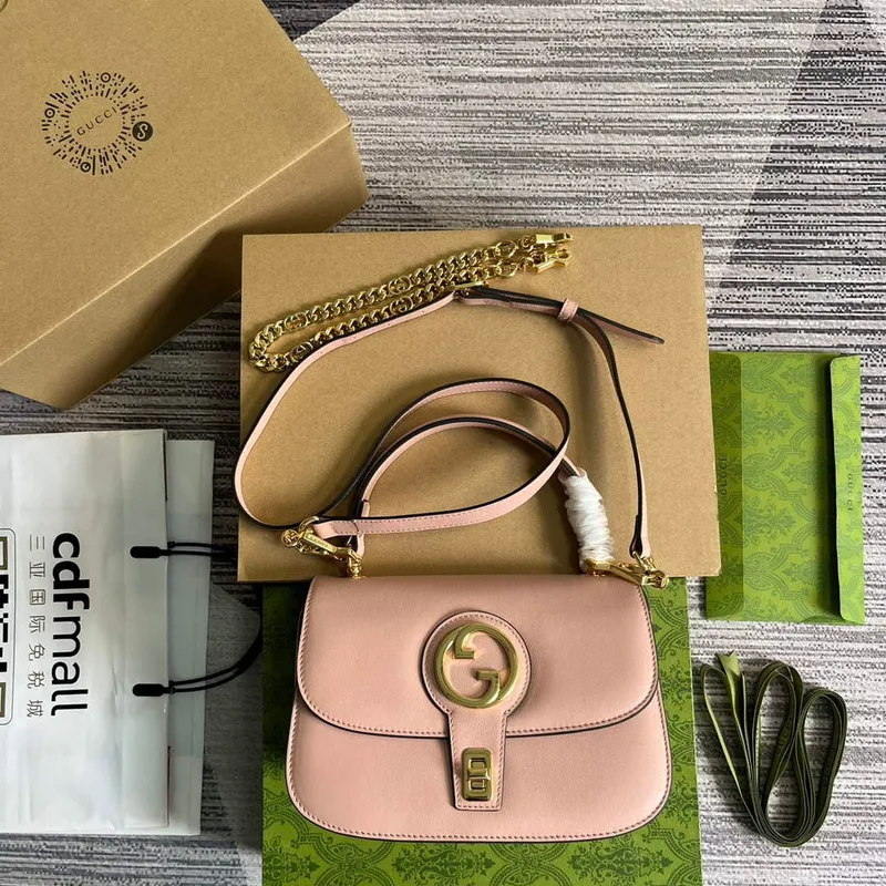 Gucci 735101 Gucci Blondie Taška s horním uchem Světle růžová