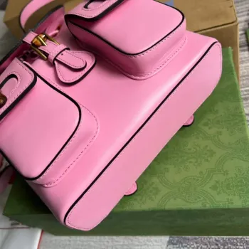 Gucci 702101 Bamboo batoh Růžový