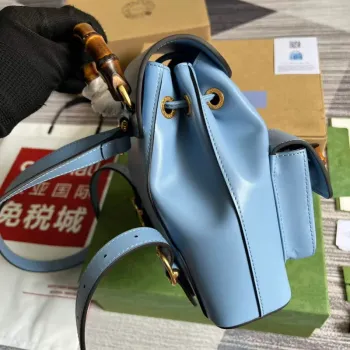 Gucci 702101 Bamboo batoh Modrý