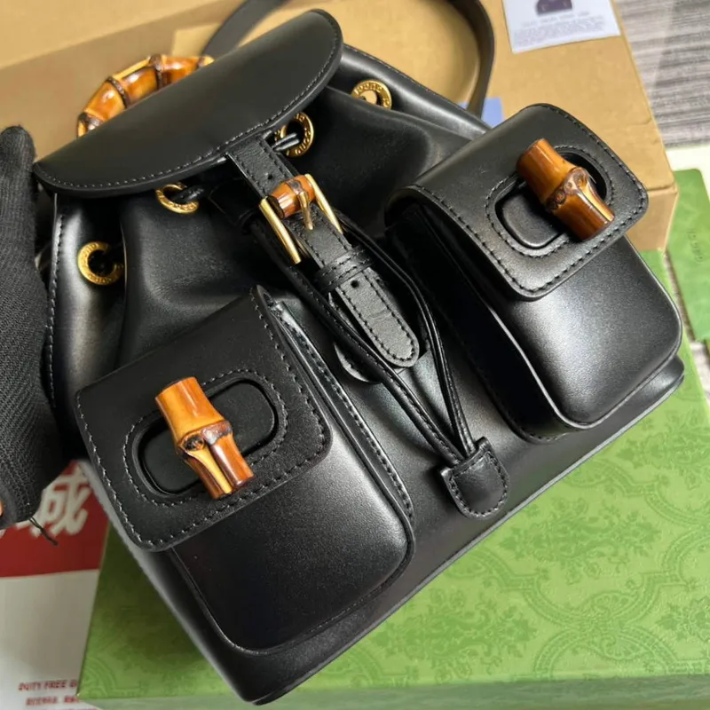 Gucci 702101 Bamboo batoh Černý