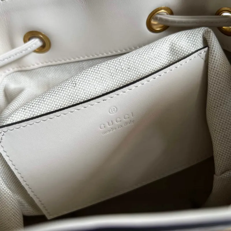 Gucci 702101 Bamboo batoh bílý