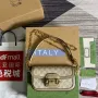 Gucci 735178 Gucci Horsebit 1955 malá kabelka přes rameno Ovesná