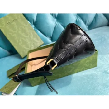 Gucci 739166 GG Marmont ramenní taška Černá