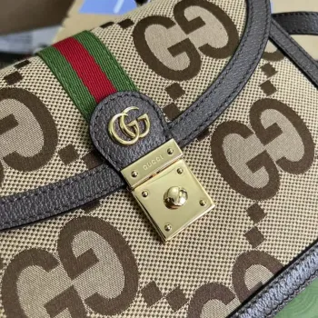 Gucci 651055 Ophidia GG malá kabelka s horním uchopem Camel a banánová