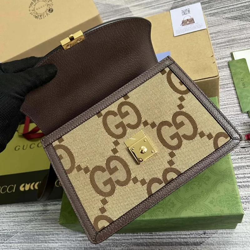 Gucci 651055 Ophidia GG malá kabelka s horním uchopem Camel a banánová