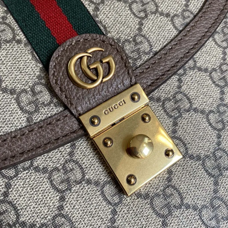 Gucci 651055 Ophidia GG malá kabelka s horním uchopem béžová a ebenová