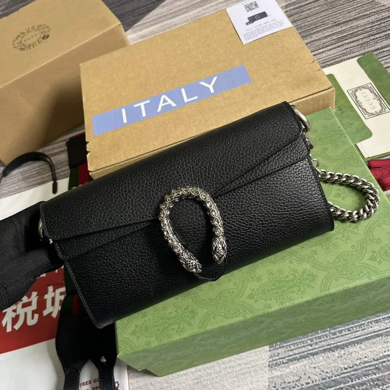 Gucci 731782 Dionysus malá ramenní taška černá