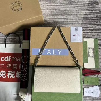 Gucci 731782 Dionysus malá ramenní taška Bílá