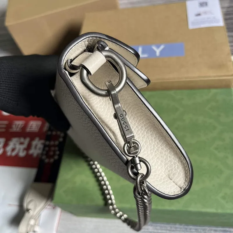 Gucci 731782 Dionysus malá ramenní taška Bílá