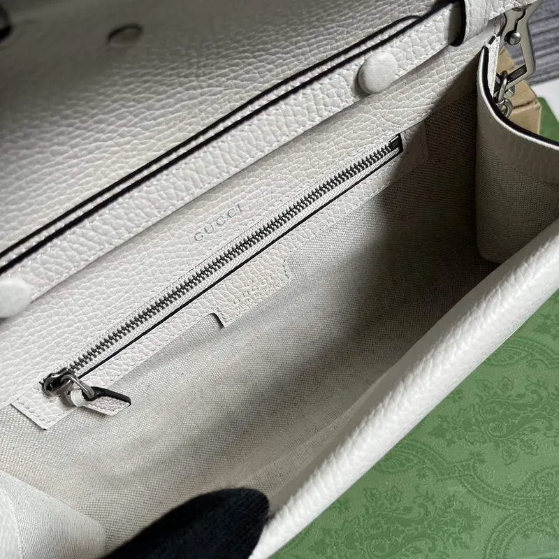 Gucci 731782 Dionysus malá ramenní taška Bílá