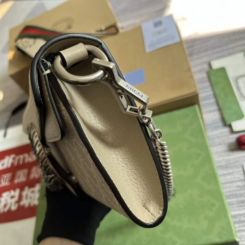 Gucci 731782 Dionysus malá ramenní taška béžová