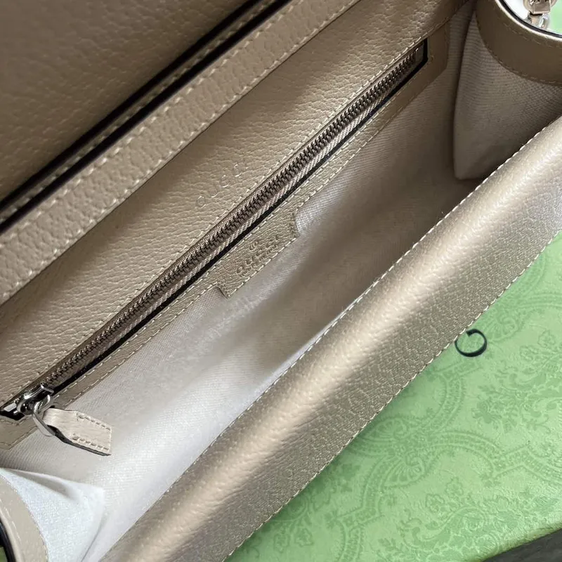 Gucci 731782 Dionysus malá ramenní taška béžová