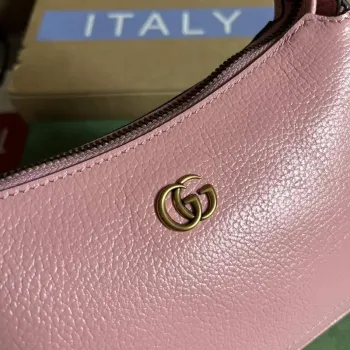 Gucci 739076 ramenní taška Aphrodite s Double G Světle růžová