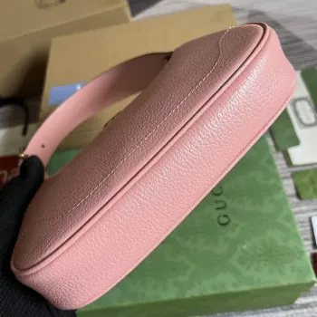 Gucci 739076 ramenní taška Aphrodite s Double G Světle růžová