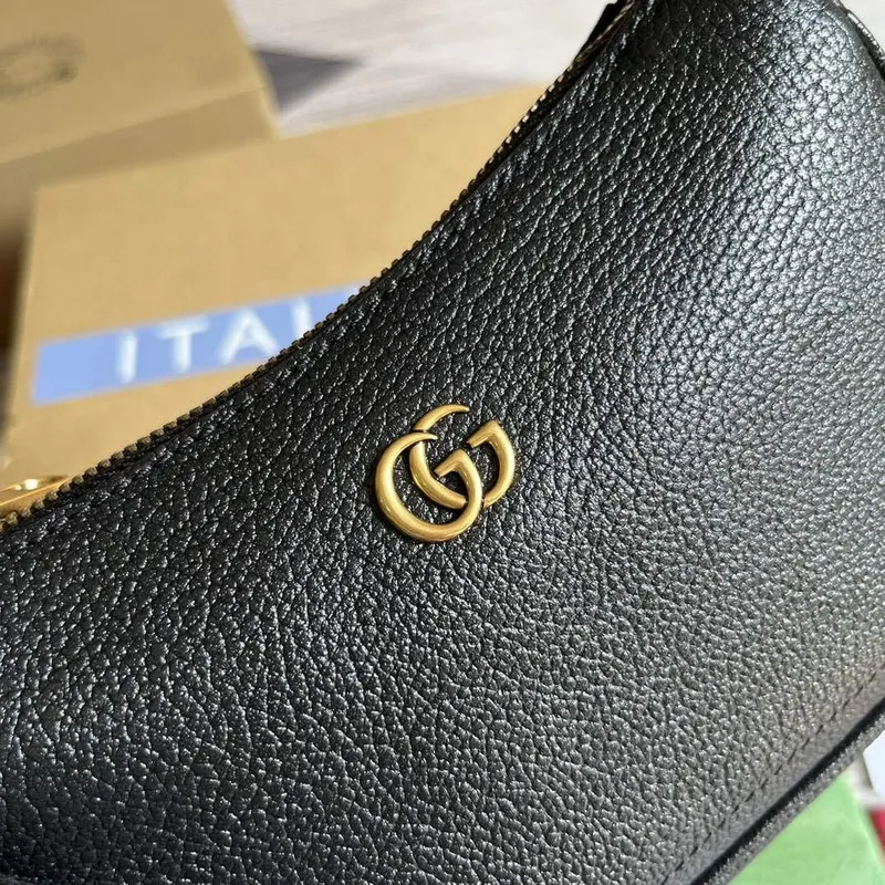 Gucci 739076 ramenní taška Aphrodite s Double G černá