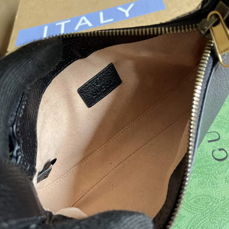 Gucci 739076 ramenní taška Aphrodite s Double G černá