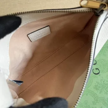 Gucci 739076 ramenní taška Aphrodite s Double G bílá