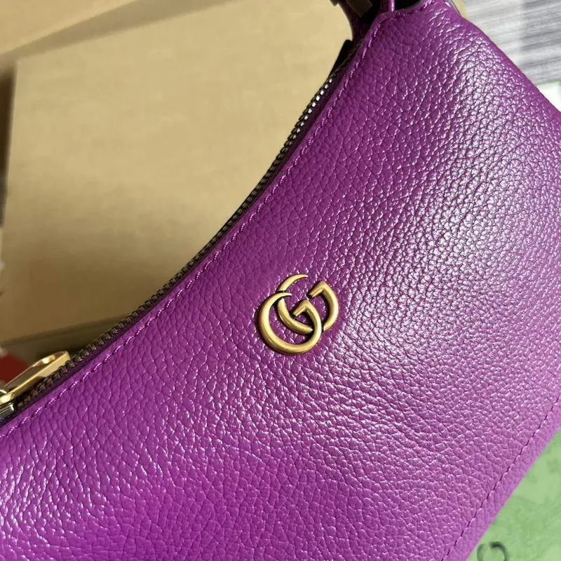 Gucci 739076 ramenní taška Aphrodite s Double G fialová