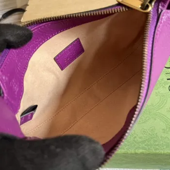 Gucci 739076 ramenní taška Aphrodite s Double G fialová