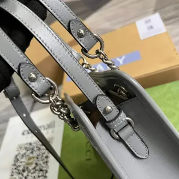 Gucci 696123 GG Marmont Matelassé Mini Taška Šedá