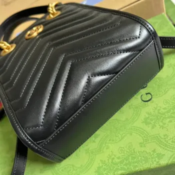 Gucci 696123 GG Marmont Matelassé Mini Taška Černá