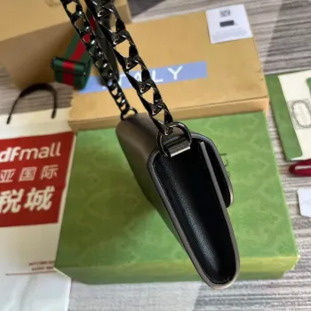 Gucci 724713 Gucci Horsebit 1955 mini taška Černá