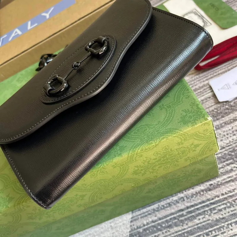 Gucci 724713 Gucci Horsebit 1955 mini taška Černá