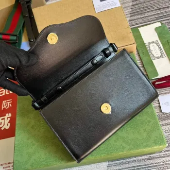 Gucci 724713 Gucci Horsebit 1955 mini taška Černá