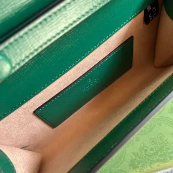 Gucci 724713 Gucci Horsebit 1955 mini taška Zelená