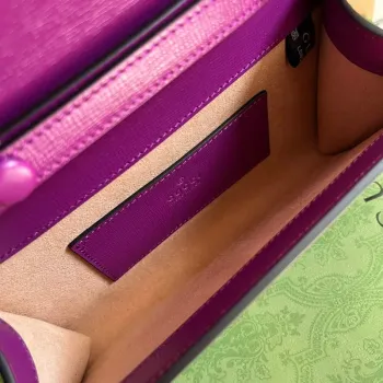 Gucci 724713 Gucci Horsebit 1955 mini taška fialová