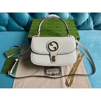 Gucci 735101 Gucci Blondie Taška s horním uchopem Bílá