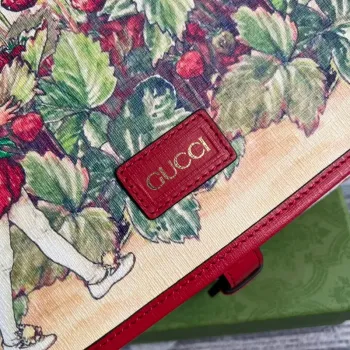 Gucci 664143 Dětská messenger taška Červená